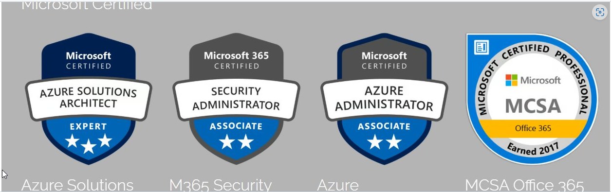 Microsoft Zertifizierungen von Oliver Kretz